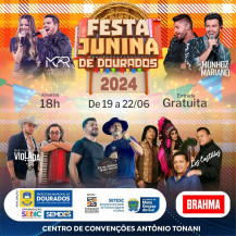 Festa Junina de Dourados terá shows de Maria Cecília & Rodolfo e Munhoz & Mariano