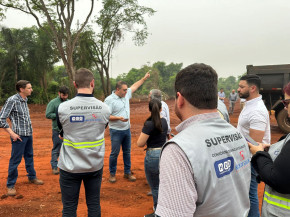 Alan recebe equipe de banco francês para vistoria nas obras do Fonplata