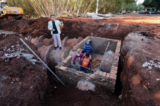 Prefeitura de Dourados inicia obras de drenagem para acabar com alagamentos no Água Boa